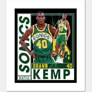 Shawn Kemp The  Reign Man Basketball Legend Signature Vintage Retro 80s 90s Bootleg Rap Style Posters and Art